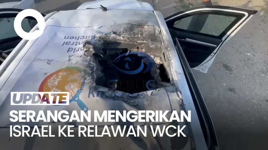 Penampakan Mobil 7 Relawan WCK yang Tewas Diserang Israel