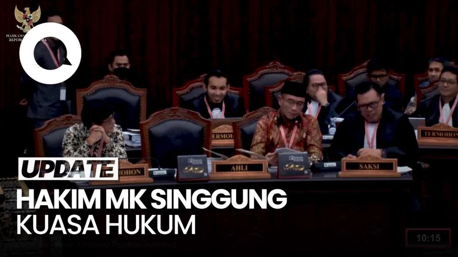 Canda Hakim MK ke Ketua KPU: Enak Sekali Kuasa Hukum di Situ Diam Saja