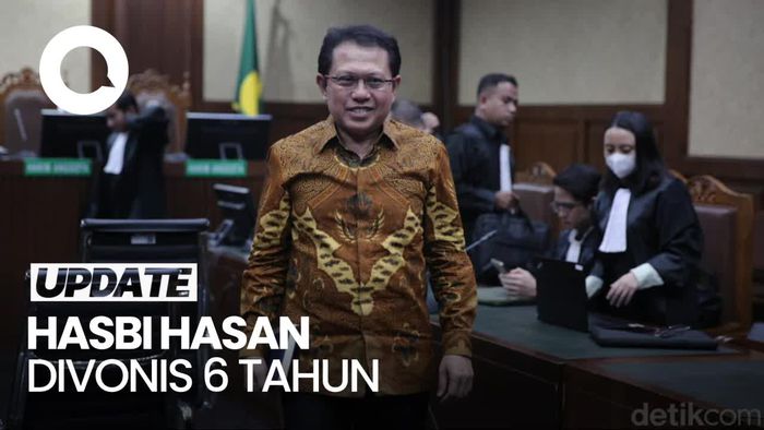 Hasbi Hasan Divonis 6 Tahun Bui, Denda Rp 1 M dan Pengganti Rp 3,88 M