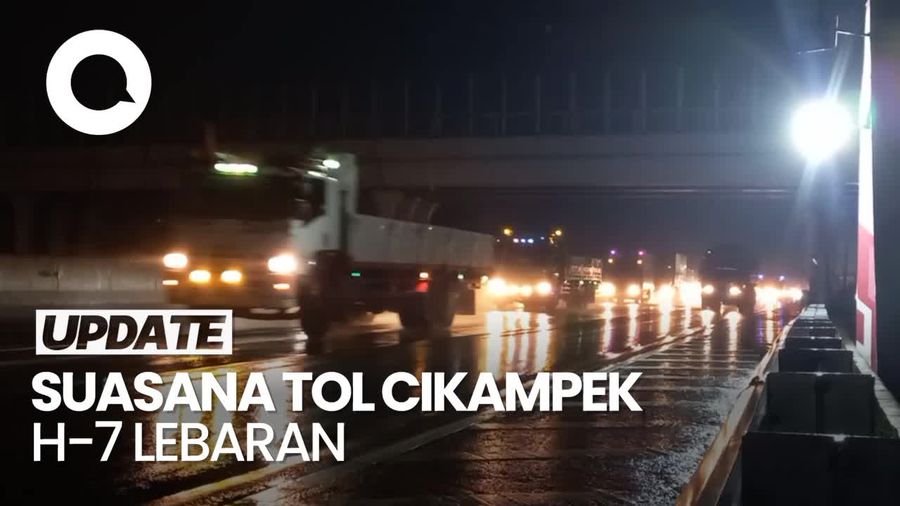 Pantauan Arus Lalin di Tol Cikampek Malam Ini