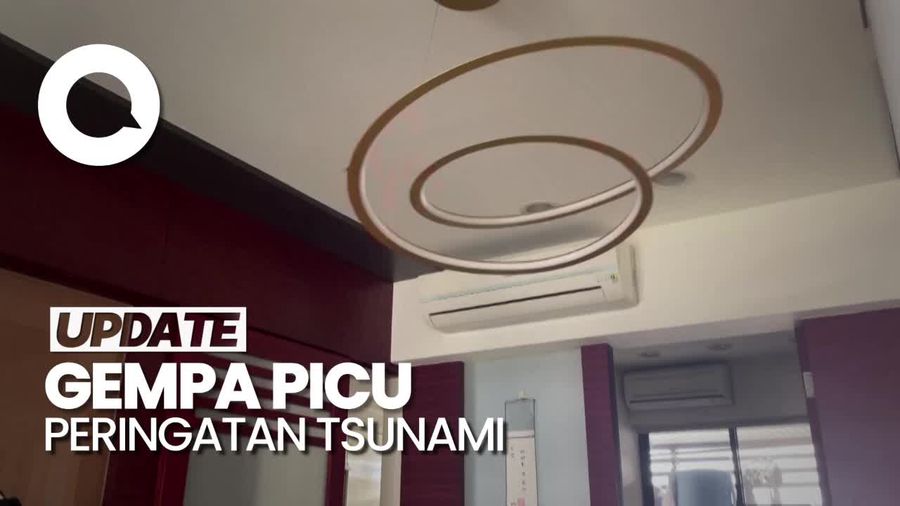Penampakan Gedung di Taipei Bergoyang Diguncang Gempa Dahsyat M 7,5