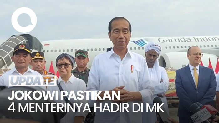 Jokowi Pastikan 4 Menteri Hadir di MK: Nanti Akan Dijelaskan Semuanya