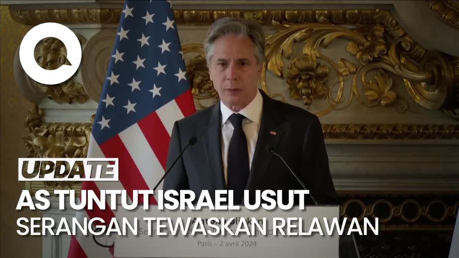 AS Desak Israel Usut Serangan Udara yang Tewaskan 7 Relawan di Gaza