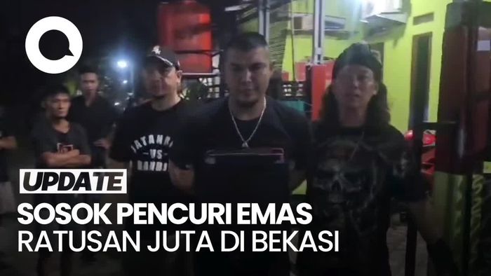 Detik-detik Penangkapan Pencuri Emas Bernilai Ratusan Juta di Bekasi