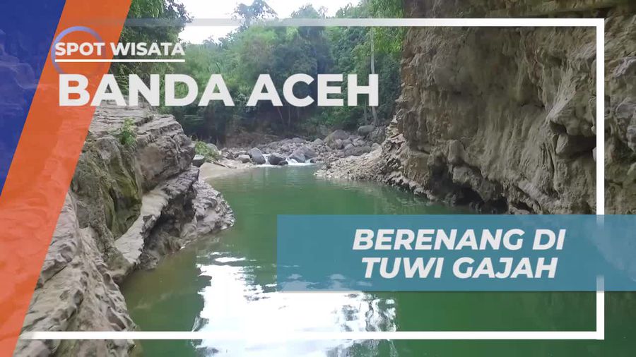 Seru-seruan Berenang di Tuwi Gajah, Sungai Dengan Nuansa Asri dan Indah, Banda Aceh          