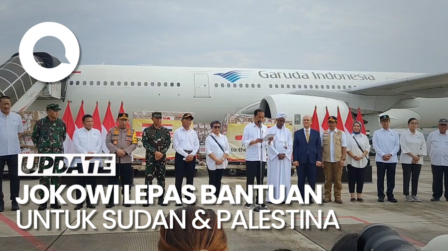 Jokowi Lepas Bantuan Senilai Rp 30 M untuk Palestina dan Sudan