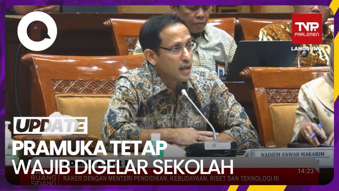  Nadiem Sebut Pramuka Wajib Diadakan di Sekolah Tapi Sukarela