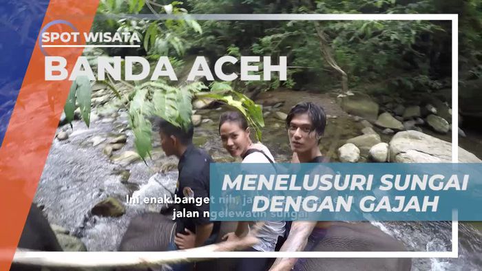 Naik Gajah Menyusuri Sungai Dalam Pencarian Suku Mantek Banda Aceh          