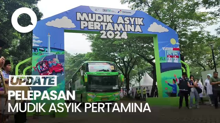 Meriahnya Pelepasan Mudik Asyik Bersama Pertamina