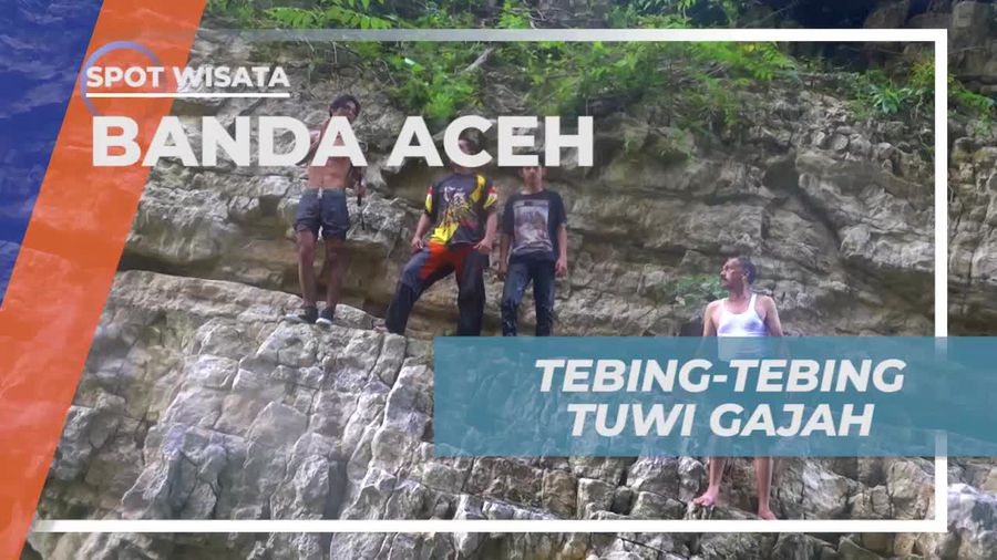 Melihat Tebing-tebing Tepi Sungai yang Gagah di Tuwi Gajah Banda Aceh             
