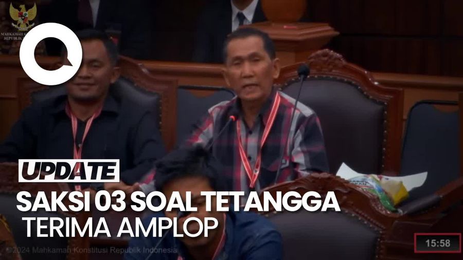 Saksi 03 Ditanya Nama Tetangga yang Terima Amplop: Ya Namanya Tetangga