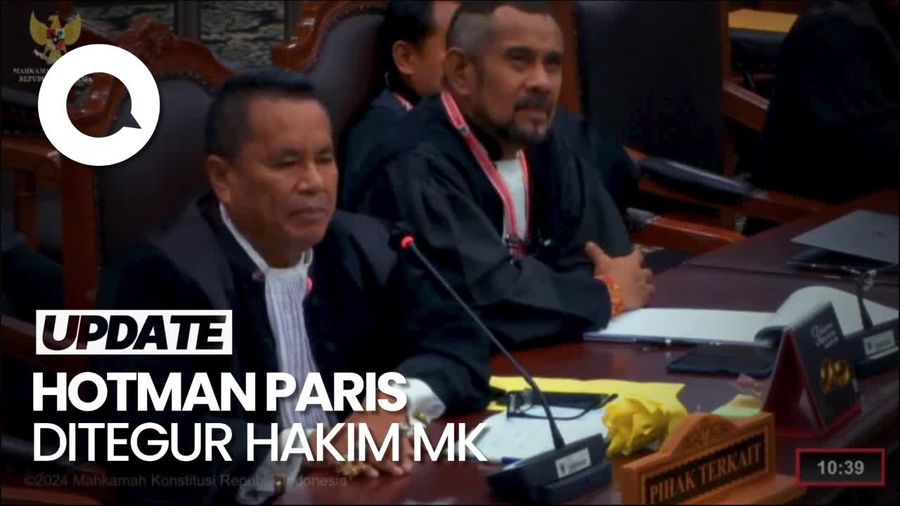 Saat Hakim MK Tegur Hotman Paris karena Sebut Bahas Sirekap Tak Penting