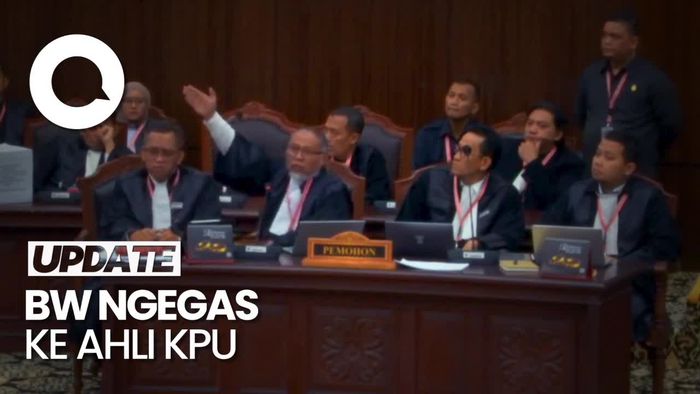 Momen Bambang Widjojanto Ngegas ke Ahli KPU soal Sirekap: Jangan Sok Tahu