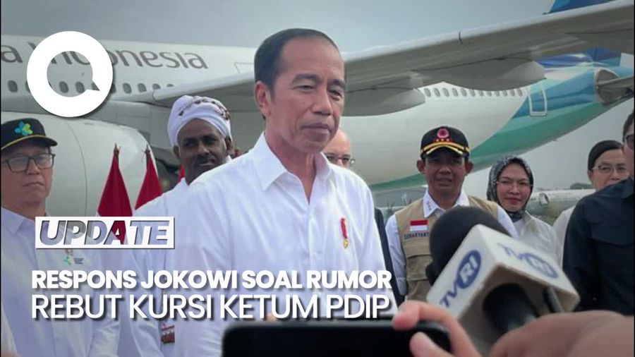 Jokowi Tanggapi Hasto soal Rumor Rebut Kursi Ketum PDIP: Jangan Seperti Itu