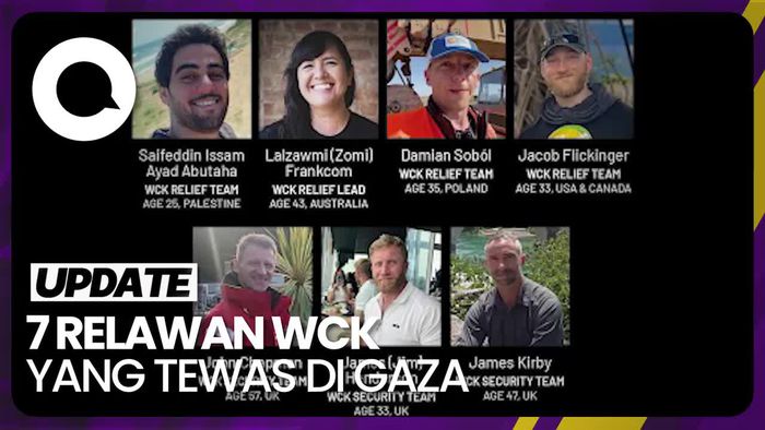 7 Nama Relawan World Central Kitchen yang Tewas Diserang Israel 