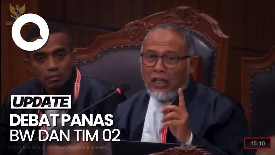 Momen Ketua MK Tegur BW dan Tim 02: Kalau Bicara Semua, Keluar Saja