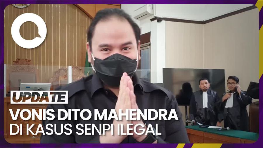 Dito Mahendra Divonis 7 Bulan Bui Atas Kasus Kepemilikan Senpi Ilegal