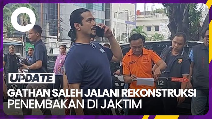 Gathan Saleh Jalani 17 Reka Adegan Rekonstruksi Penembakan di Jaktim