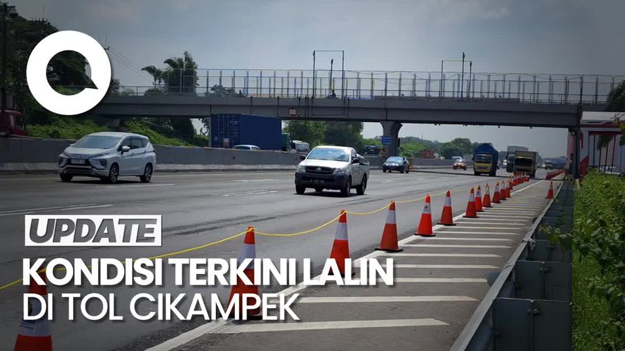 Arus Lalin di Tol Cikampek pada H-6 Lebaran Ramai Lancar