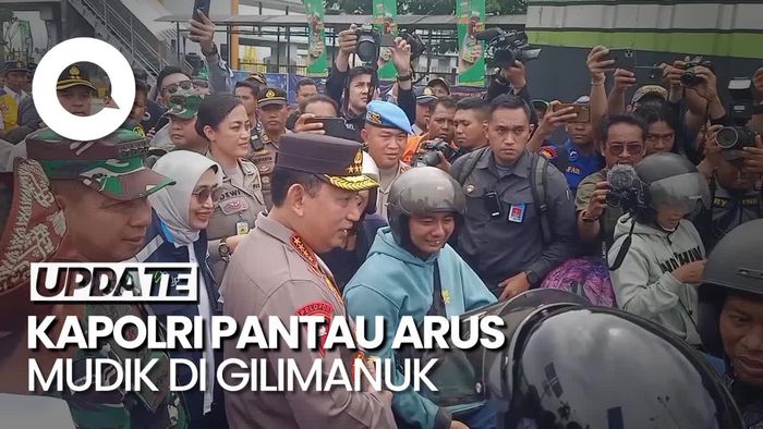 Kapolri Pantau Arus Mudik di Gilimanuk, Sebut Pemudik Berangkat Lebih Awal