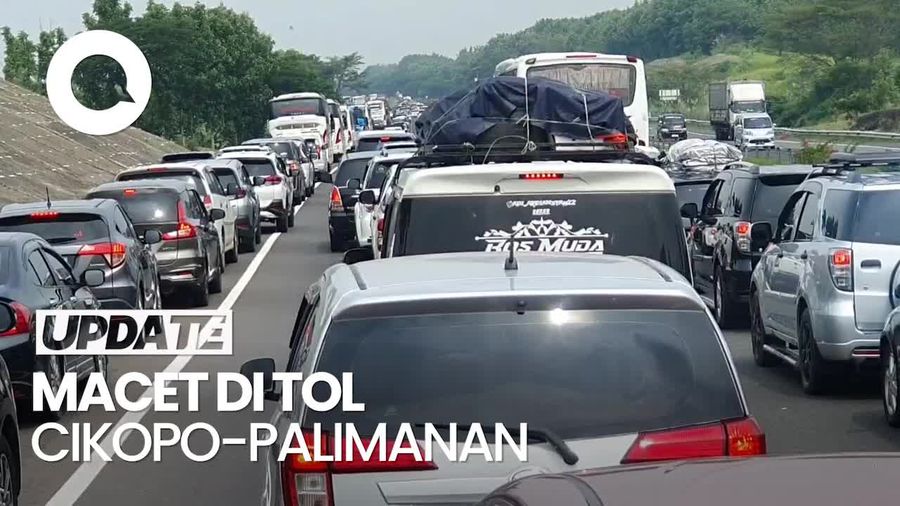 Mudik H-5 Lebaran, Tol Cikopo-Palimanan Macet Parah Siang Ini