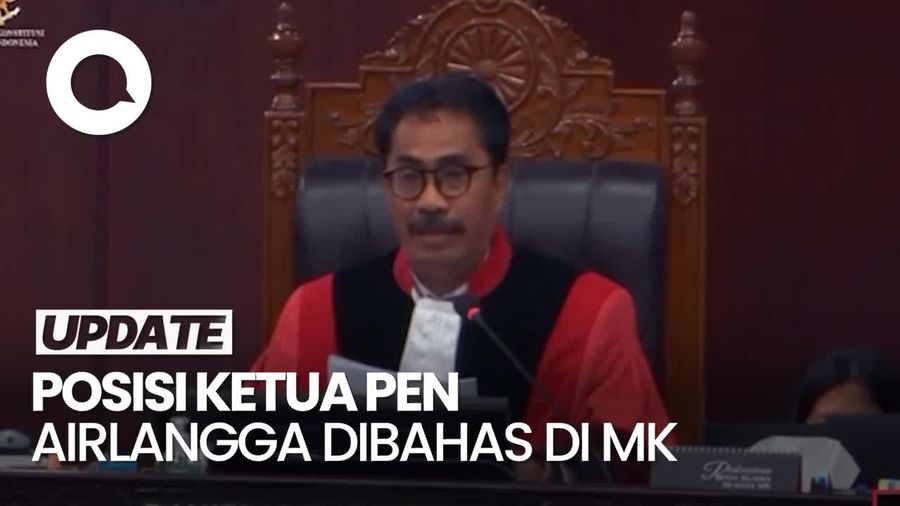 Bahas Elektabilitas Golkar, Hakim MK Tanya Airlangga soal Jabatan Ketua PEN