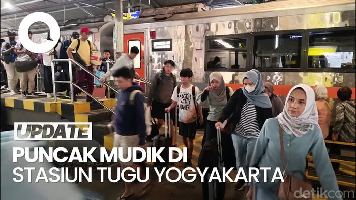 Puncak Mudik di Stasiun Tugu Yogyakarta, Tembus 14.668 Penumpang