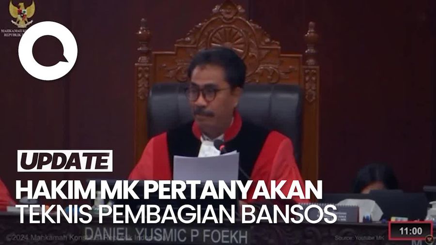  Hakim MK: Apa Menko PMK, Menko Ekonomi dan Presiden Boleh Bagi Bansos?