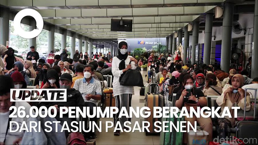 H-5 Lebaran, 26.000 Penumpang Berangkat dari Stasiun Pasar Senen