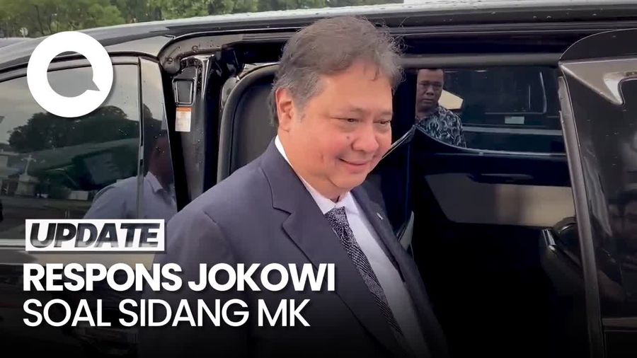 Airlangga Ungkap Respons Jokowi soal Sidang MK Hadirkan 4 Menteri