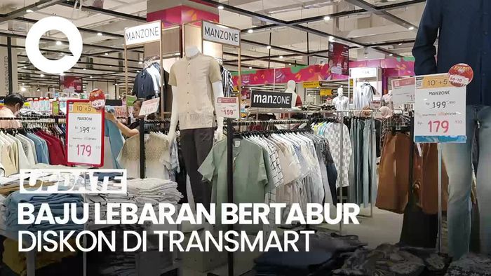 Baju Lebaran Pria Diskon hingga 50% di Transmart Full Day Sale