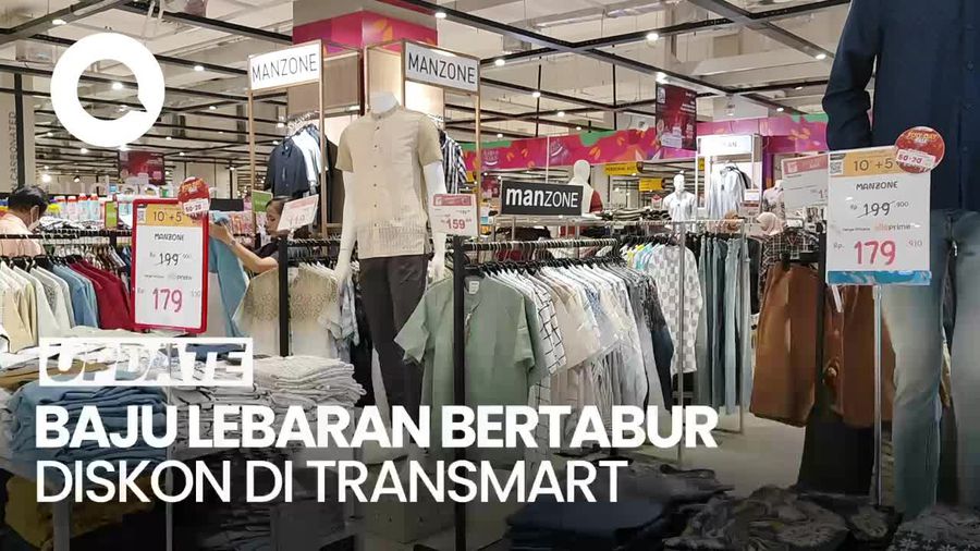 Baju Lebaran Pria Diskon hingga 50% di Transmart Full Day Sale