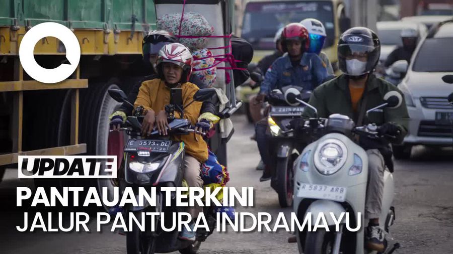 Jalur Pantura Indramayu Mulai Padat di Sejumlah Simpul