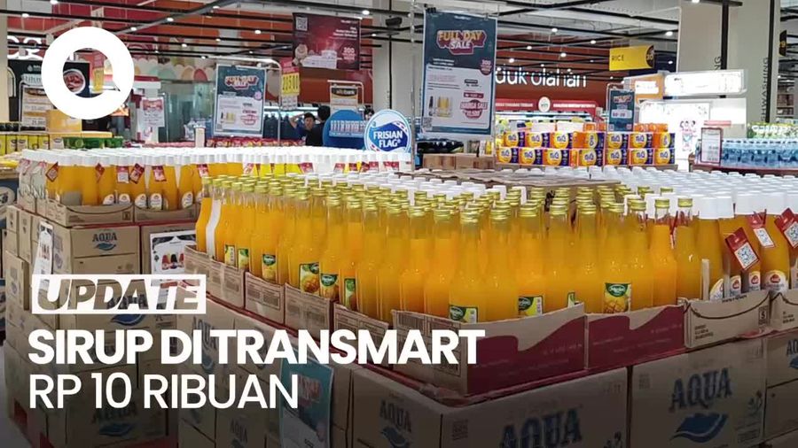 Persiapan Lebaran! Sirup di di Transmart Full Day Sale Mulai Rp 10 Ribuan