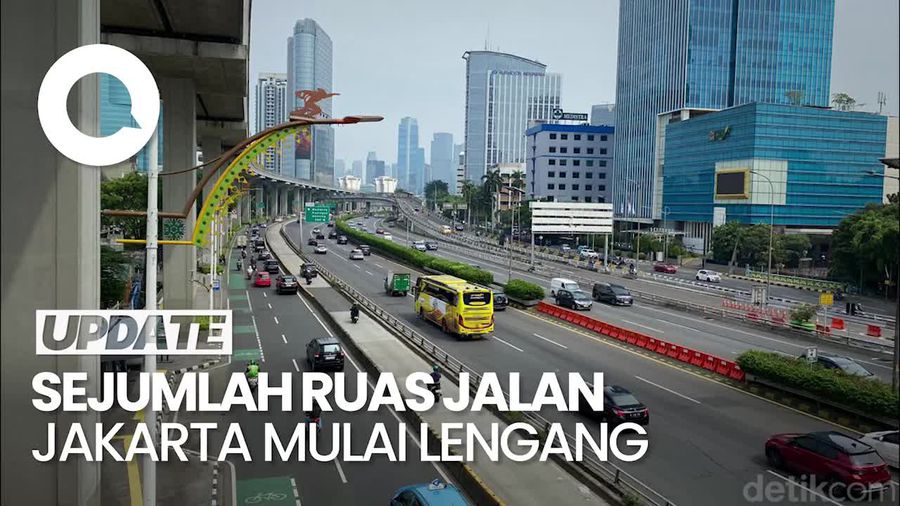 Jakarta Ditinggal Mudik, Ruas Jalan Mulai Lengang di H-4 Lebaran