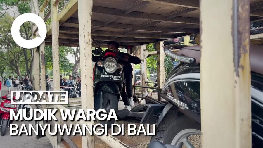 Alasan Pemudik Banyuwangi di Bali Pilih Motor Diangkut Truk: Mudahkan Mobilitas
