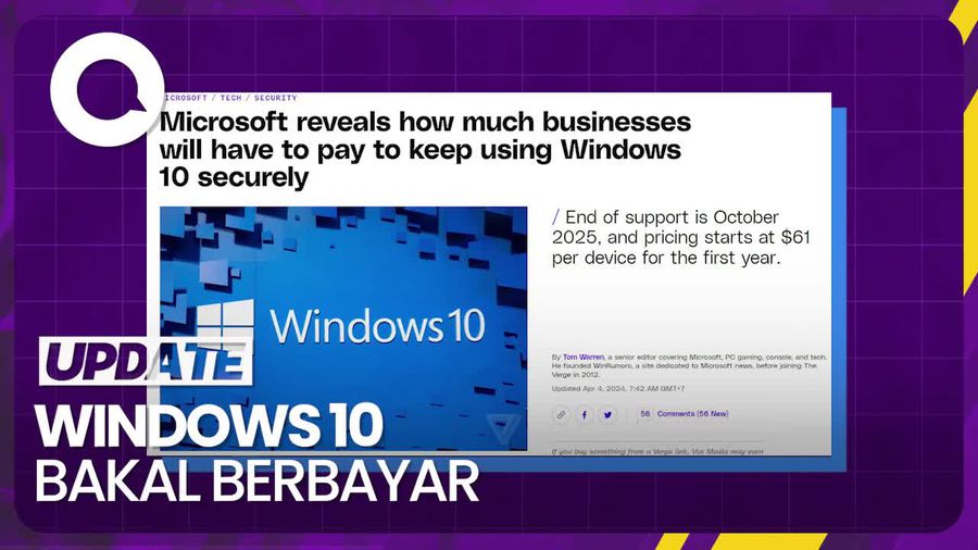 Pengguna Windows 10 Bakal Bayar Lisensi Mulai Oktober 2025
