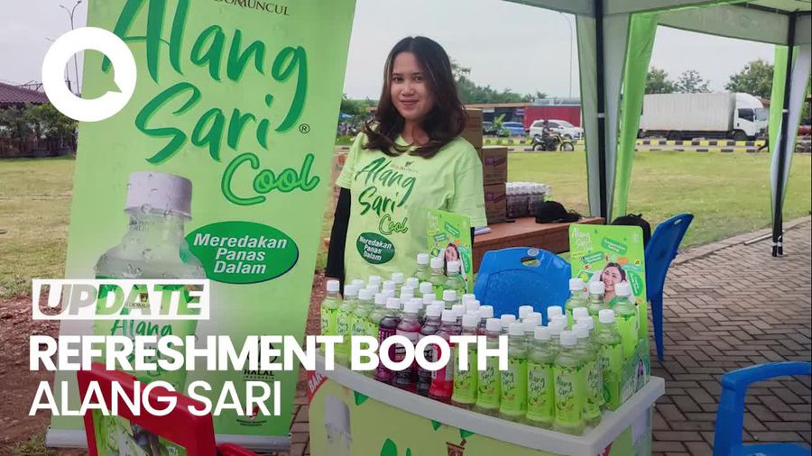 Booth Alang Sari Cool Hadir di Rest Area Km 379A