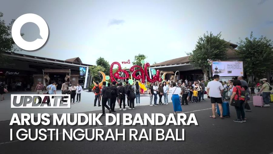 Bandara Ngurah Rai Bali Ramai Wisatawan di H-3 Lebaran
