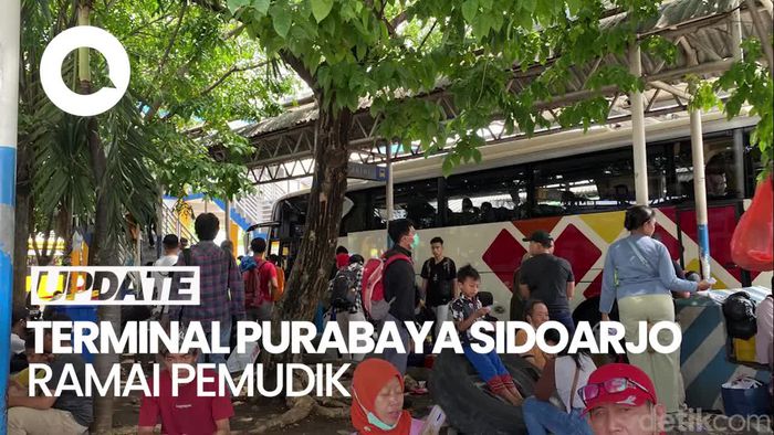 H-3 Lebaran, Terminal Purabaya Ramai Pemudik