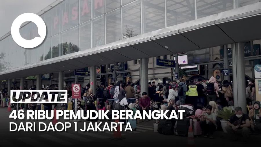 H-3 Lebaran, 46 Ribu Pemudik Akan Berangkat dari Stasiun Daop 1 Jakarta