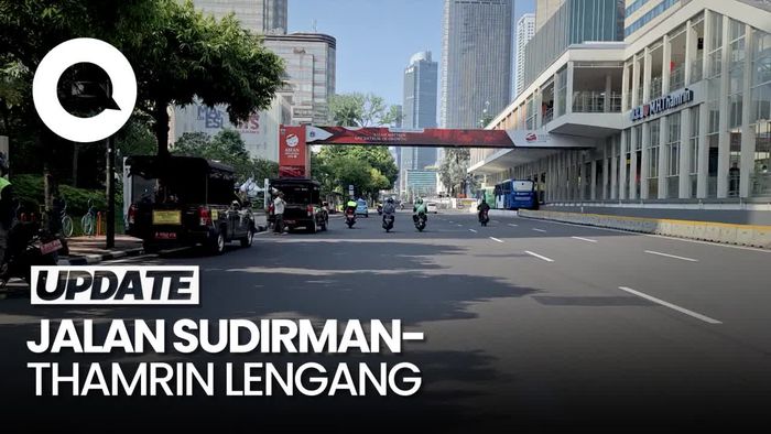 Lengangnya Jalan Sudirman-Thamrin 3 hari Jelang Lebaran