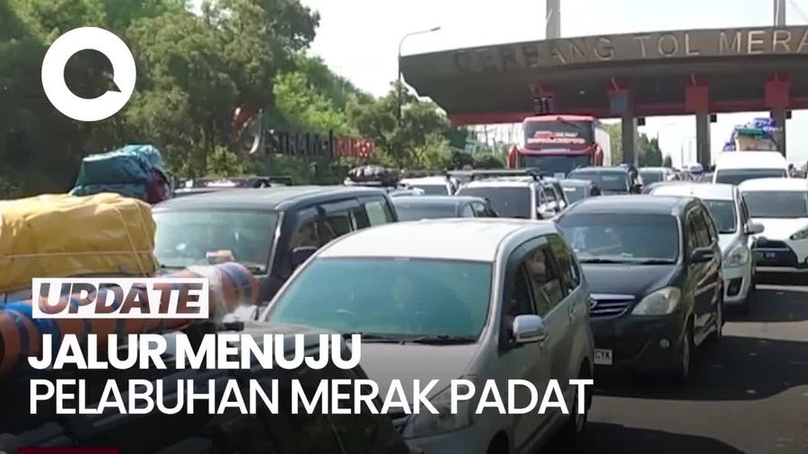 Jalur Menuju Pelabuhan Merak Masih Padat