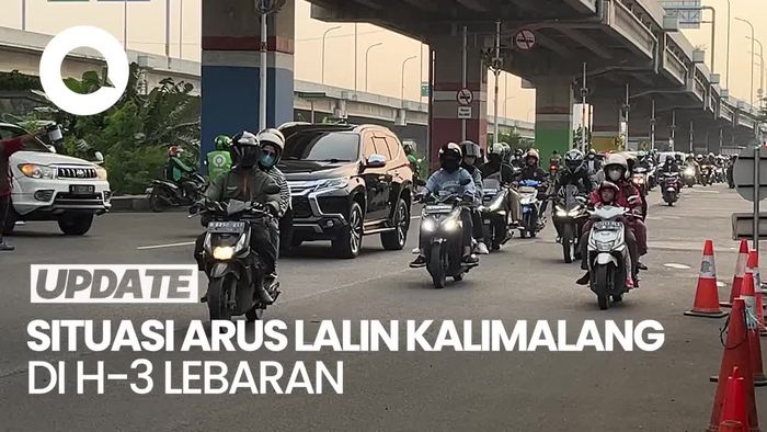 Jalur Mudik Kalimalang Masih Terpantau Lancar Sore Ini
