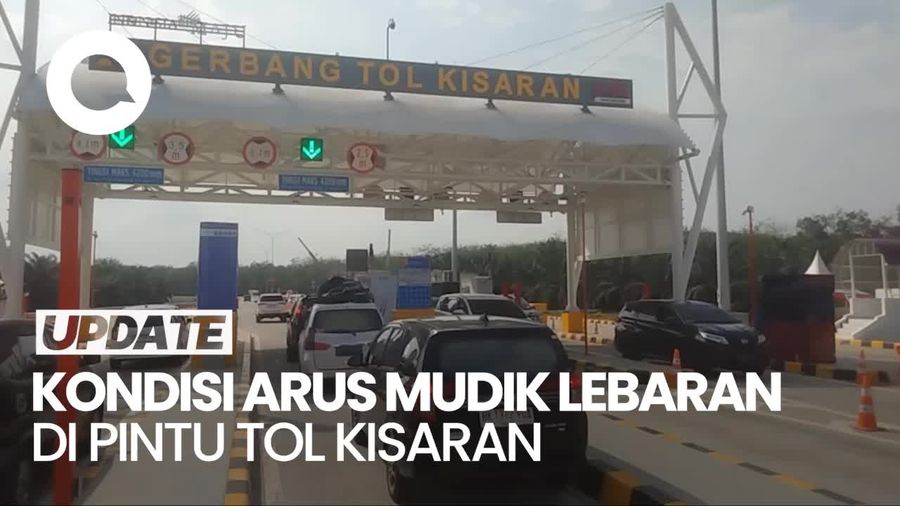 Situasi H-2 Lebaran di Pintu Tol Kisaran Trans Sumatera