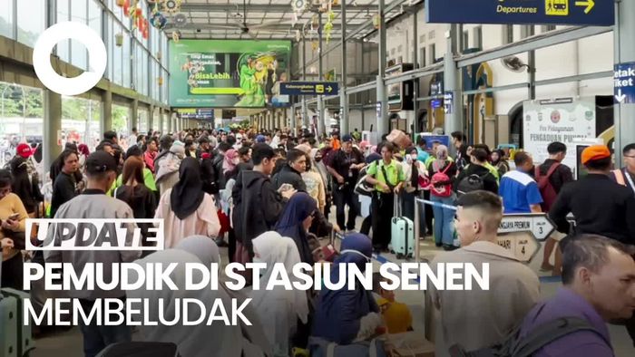 H-2 Lebaran, 26.020 Pemudik Berangkat dari Stasiun Pasar Senen