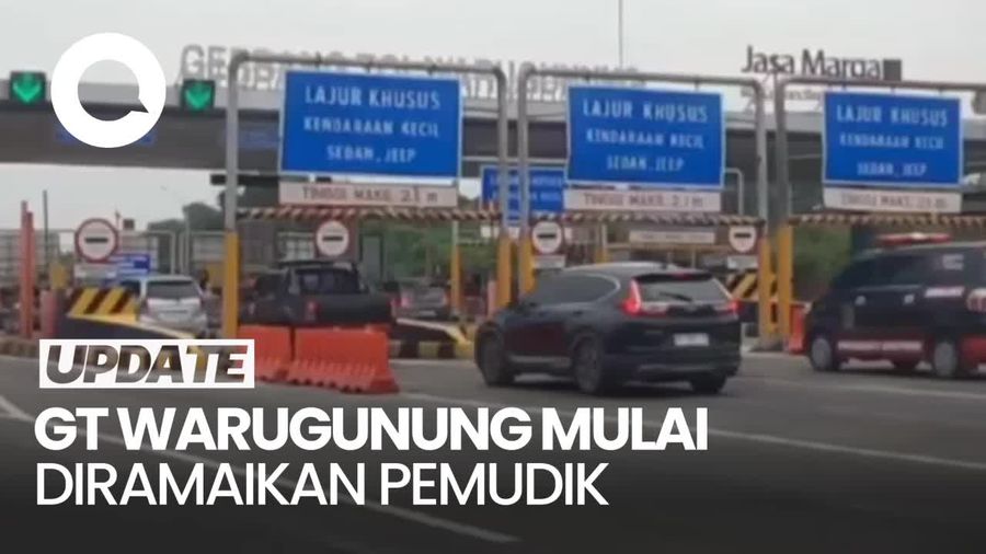 Arus Mudik di GT Warugunung Surabaya
