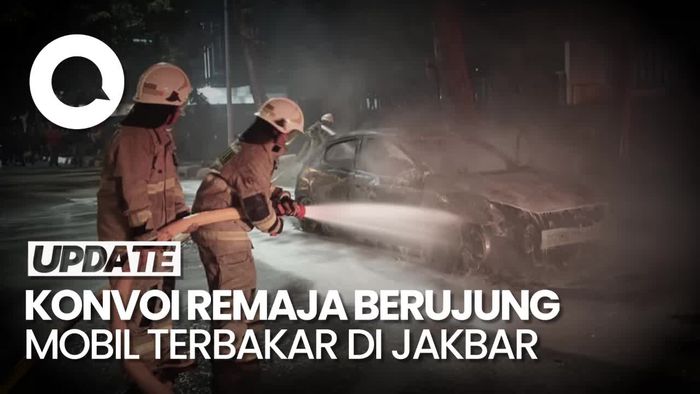 Konvoi Remaja Main Petasan Bikin Mobil Terbakar di Jakbar, Polisi Bertindak
