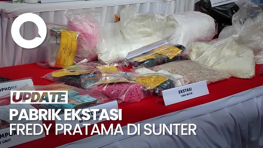 Hasil Penggerebekan Pabrik Ekstasi Fredy Pratama di Sunter
