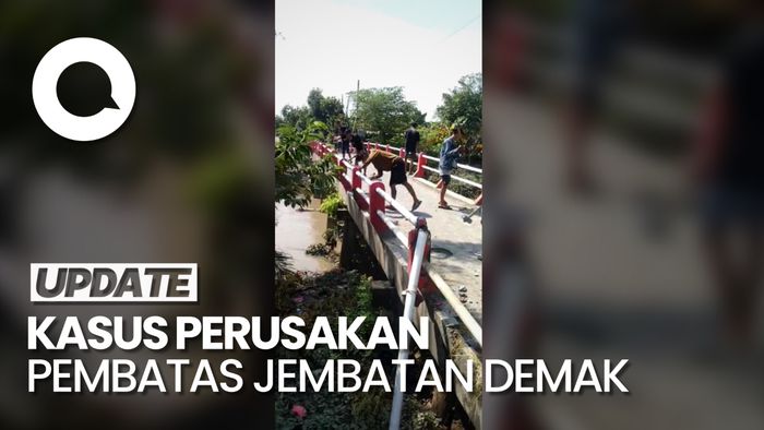 Seorang Kades Diamankan Terkait Perusakan Pembatas Jembatan di Demak